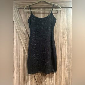 Black sequins dress